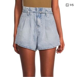 Blank NYC Pay Back High Rise Denim Shorts Size 30 NWT